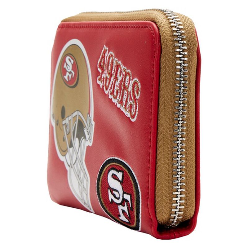 NFL San Francisco 49ers Patches Zip Around Wallet, , hi-res view 2
