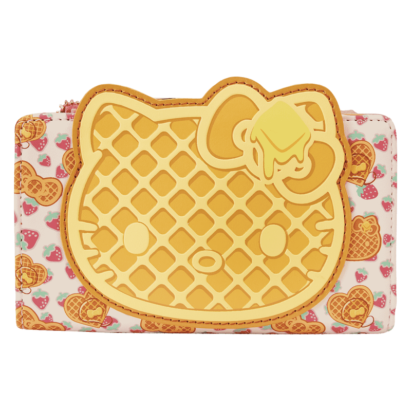 Hello Kitty Breakfast Waffle Flap Wallet, , hi-res view 1