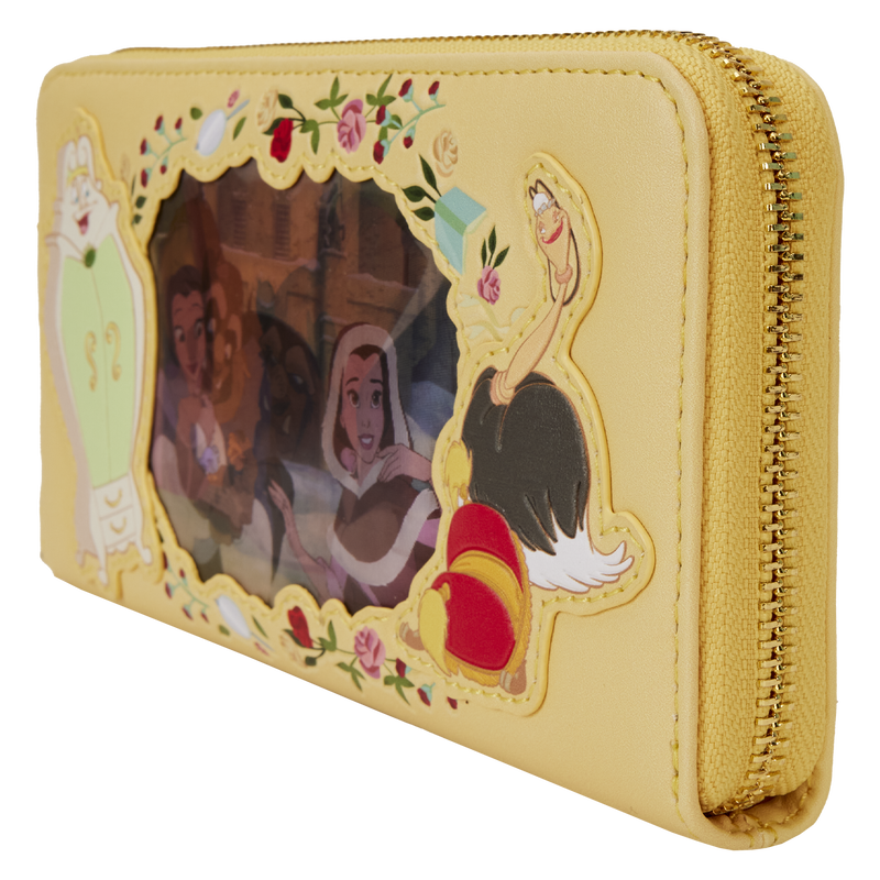 Beauty and the Beast Princess Series Lenticular Zip Around Wristlet Wallet, , hi-res view 5