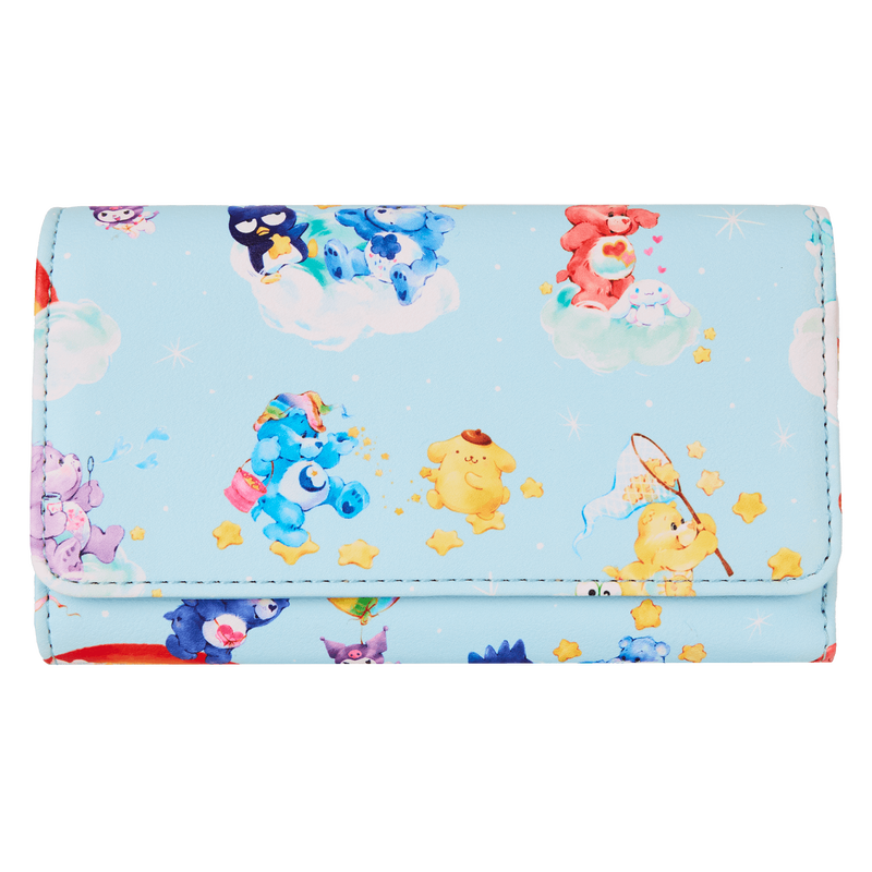 Sanrio Hello Kitty & Friends x Care Bears All-Over Print Flap Wallet, , hi-res view 1