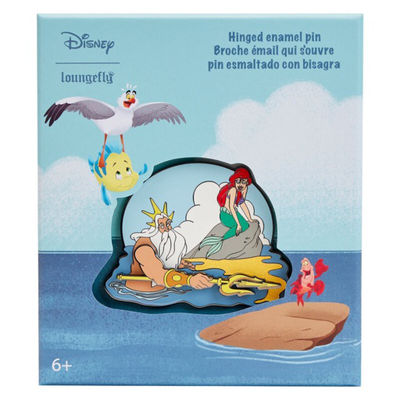 The Little Mermaid Triton's Gift Hinged Pin, , hi-res image number 1