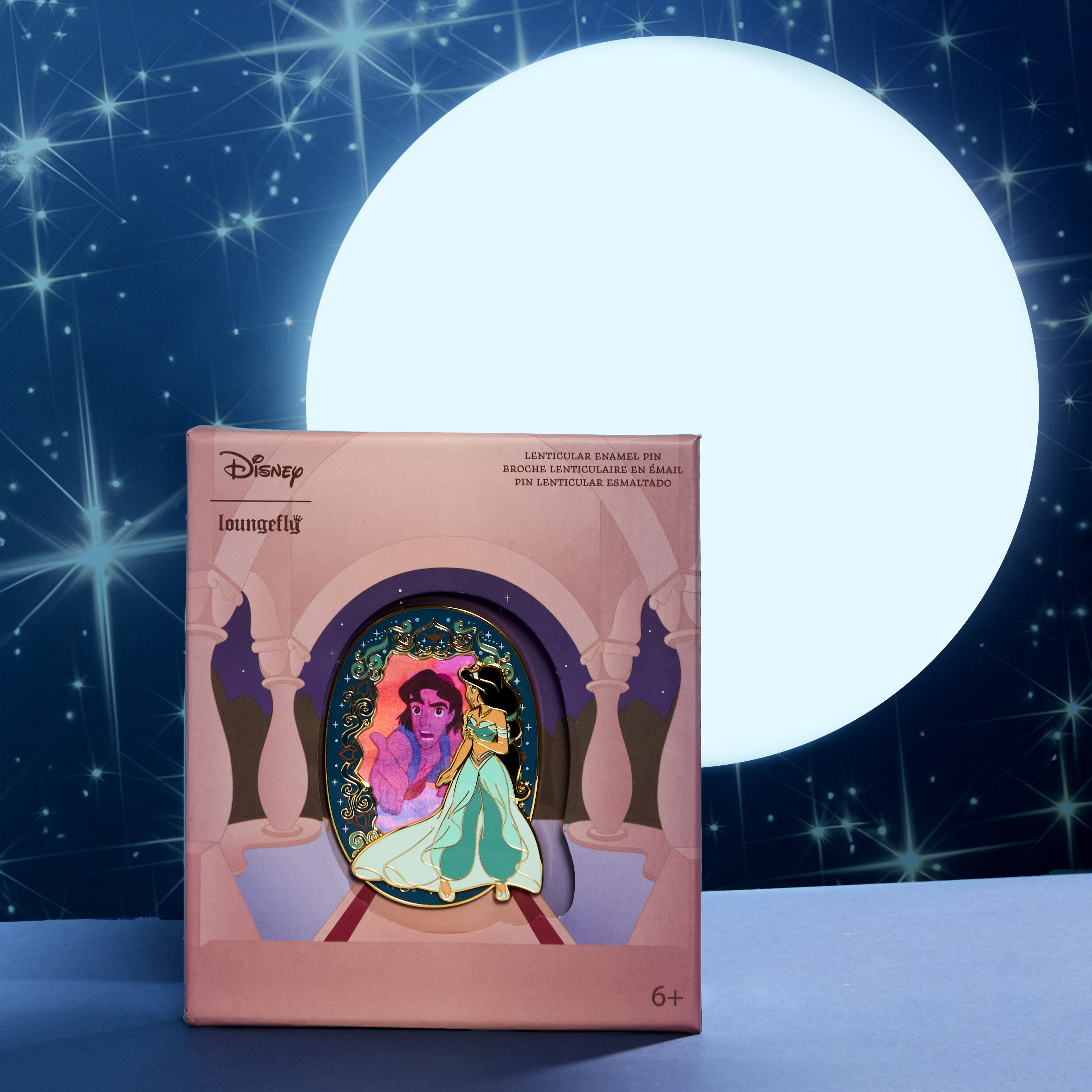 Buy Aladdin Jasmine Princess Series 3 Collector Box Lenticular Pin at Loungefly