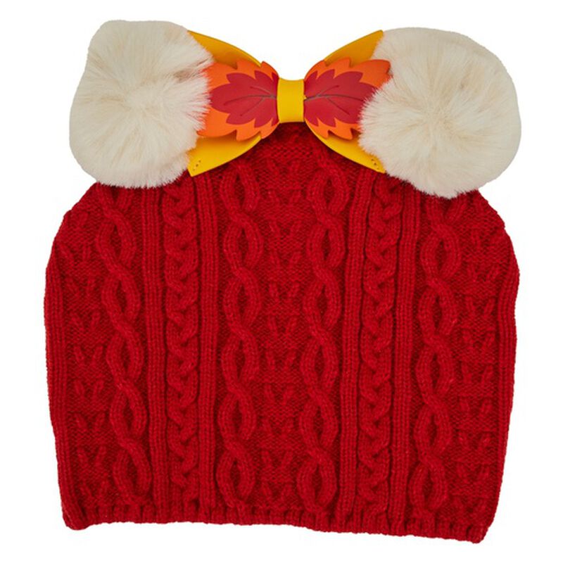 Exclusive - Disney Fall Minnie Mouse Pom Beanie, , hi-res image number 1