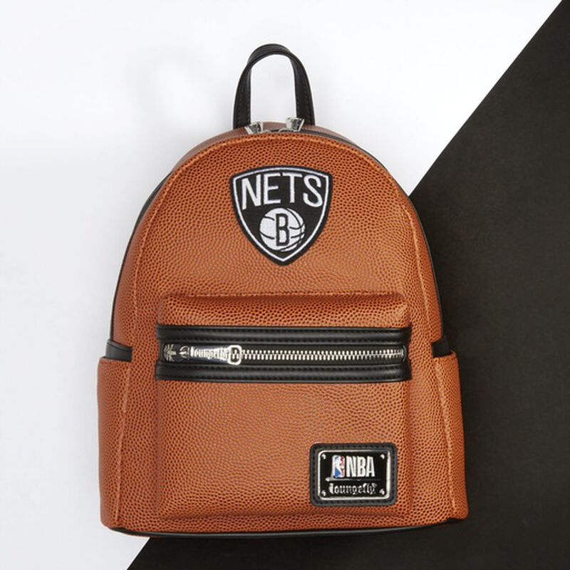 NBA Brooklyn Nets Basketball Logo Mini Backpack, , hi-res image number 2