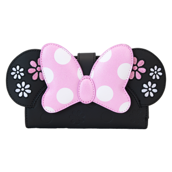 Minnie Mouse Floral Rock The Dots Flap Wallet, Image 1
