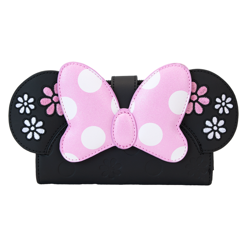 Minnie Mouse Floral Rock The Dots Flap Wallet, , hi-res view 1