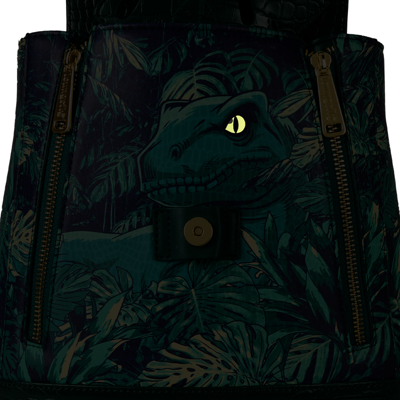Jurassic World Jungle Velociraptor Glow Drawstring Mini Backpack, , hi-res view 6