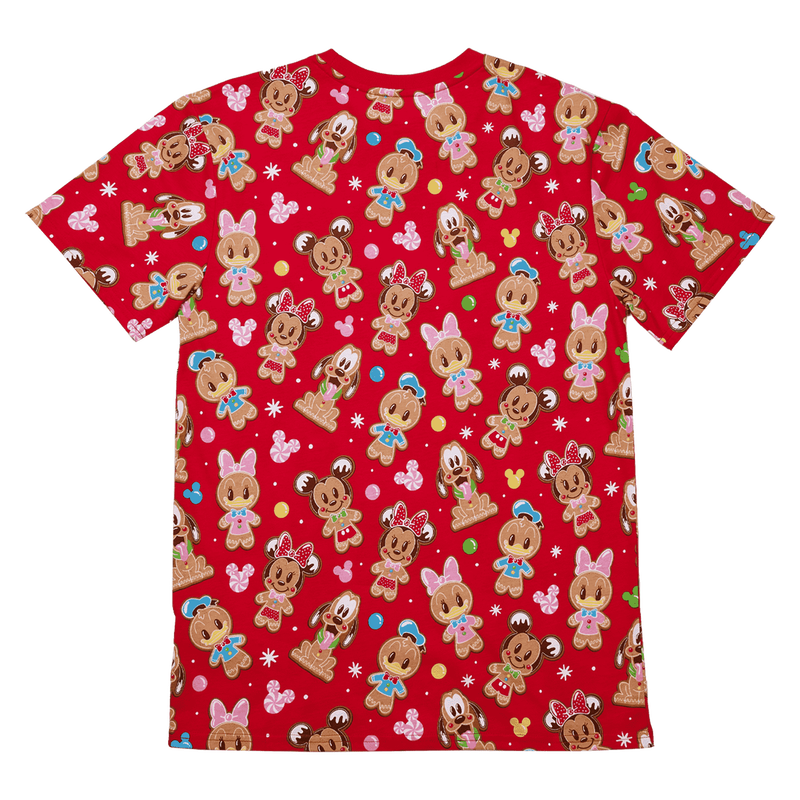 Mickey & Friends Gingerbread Cookie All-Over Print Unisex Tee , , hi-res view 7