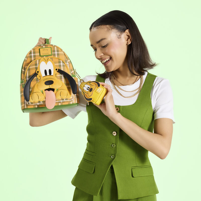 Pluto 95th Anniversary Plaid Mini Backpack display picture 1