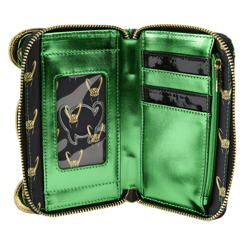 Marvel Metallic Loki Zip Around Wallet, , hi-res view 4