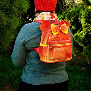 Exclusive - Disney Fall Sequin Minnie Mouse Ombre Mini Backpack, Image 2