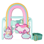 Minions Fluffy Unicorn Rainbow Clear Mini Tote Crossbody Bag image