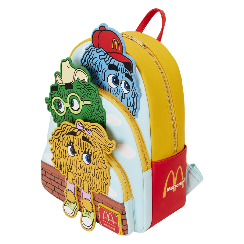 McDonald's Vintage Fry Kids Triple Pocket Mini Backpack McDonald's Vintage Fry Kids Triple Pocket Mini Backpack