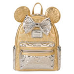 Minnie Mouse Exclusive Metallic Gold & Silver Quilted Mini Backpack, , hi-res view 1