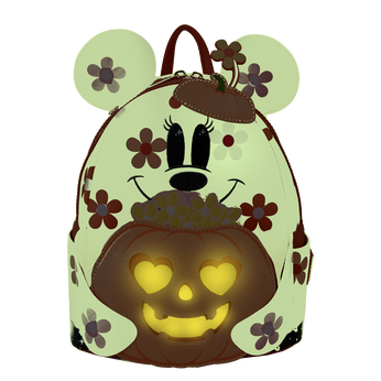 Minnie Mouse Floral Ghost Cosplay Light Up Glow Mini Backpack, Image 2