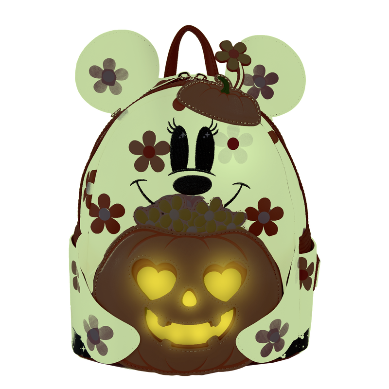 Minnie Mouse Floral Ghost Cosplay Light Up Glow Mini Backpack, , hi-res view 4