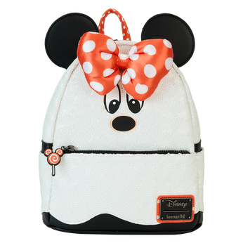 Minnie Mouse Exclusive Ghost Costume Glow Sequin Mini Backpack, Image 1