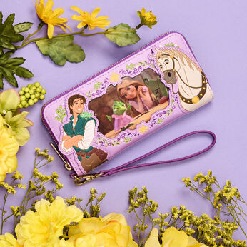 Tangled Rapunzel Princess Series Lenticular Zip Around Wristlet Wallet, Image 2