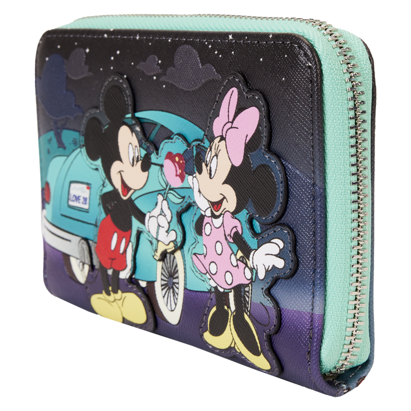 Mickey & Minnie Date Night Drive-In Zip Around Wallet, , hi-res view 4