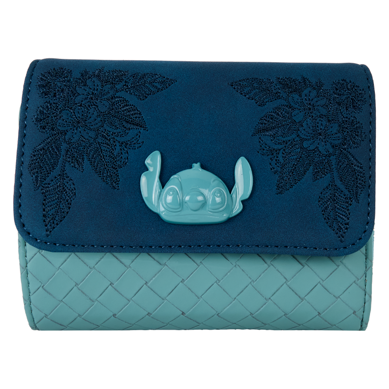 Stitch Embroidered Woven Wallet, , hi-res view 1