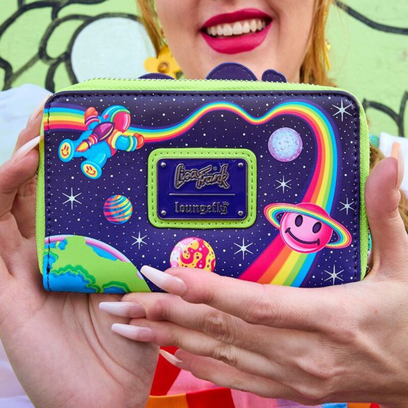 Buy Lisa Frank Cosmic Alien Ride Zip Around Wallet at Loungefly.