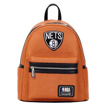 NBA Brooklyn Nets Basketball Logo Mini Backpack, Image 1