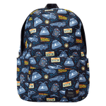 Back To The Future 40th Anniversary All-Over Print Nylon Full-Size Backpack, , hi-res view 1