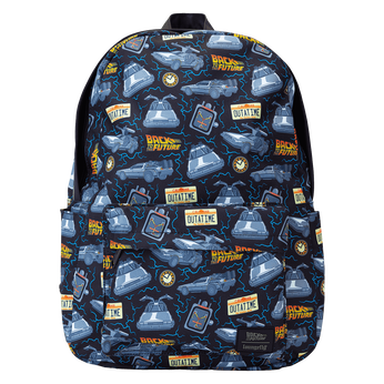Back To The Future 40th Anniversary All-Over Print Nylon Full-Size Backpack, Image 1