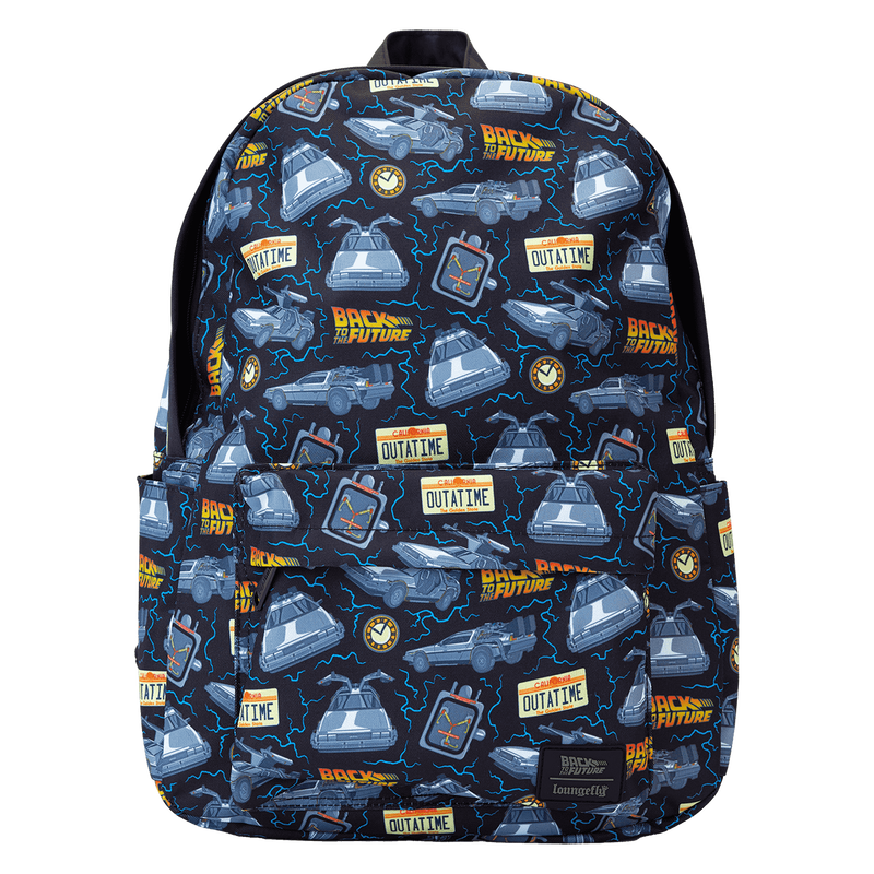 Back To The Future 40th Anniversary All-Over Print Nylon Full-Size Backpack, , hi-res view 1