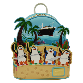 Madagascar Exclusive Penguins Beach Mini Backpack, , hi-res view 1