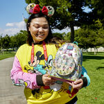 Disney100 Mickey & Friends Classic All-Over Print Iridescent Mini Backpack With Ear Headband, , hi-res view 2
