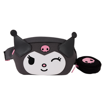 Sanrio Kuromi Cosplay Convertible Nylon Belt Bag with Coin Bag, Image 1