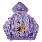 Sleeping Beauty Princess Aurora & Prince Phillip Floral Windbreaker Half-Zip Unisex Hoodie, , hi-res view 4