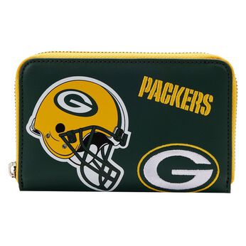 NFL Green Bay Packers Patches Zip Around Wallet, Image 1