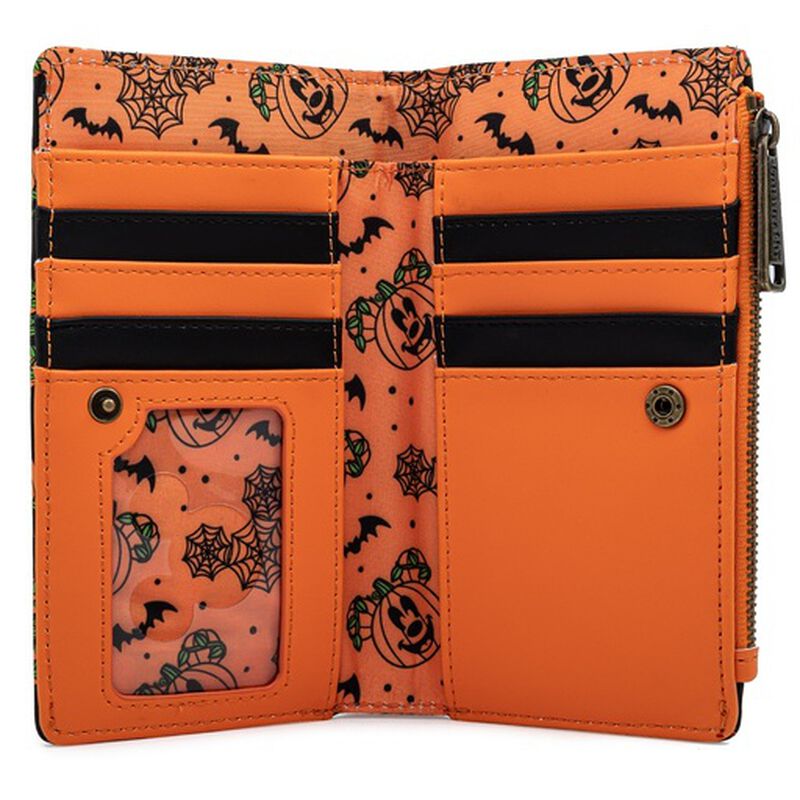 Disney Mickey-O-Lantern Glow in the Dark Flap Wallet, , hi-res view 3
