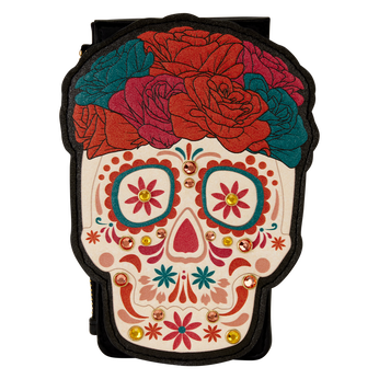 Loungefly Día de los Muertos Sugar Skull Large Card Holder, Image 1