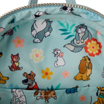 Disney Dogs & Cats Floral Faux Denim Fringe Mini Backpack, , hi-res view 9