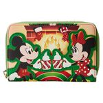 Mickey & Minnie Mouse Hot Cocoa Fireplace Zip Around Wallet, , hi-res image number 1