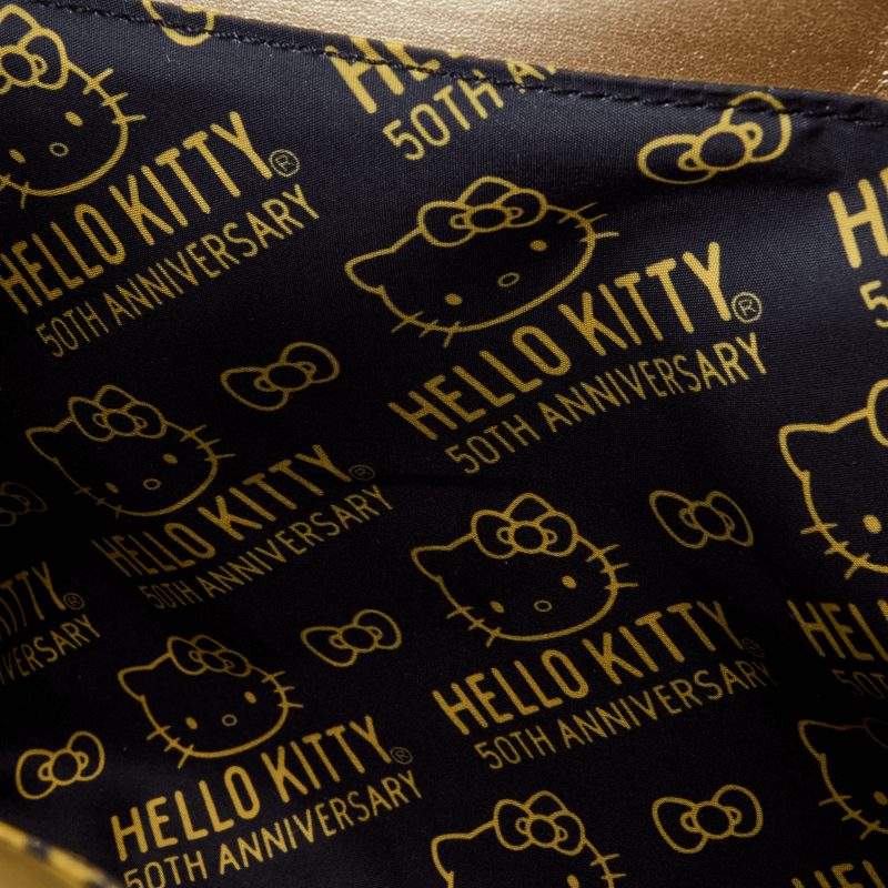 Sanrio Hello Kitty 50th Anniversary Metallic Gold Crossbody Bag, , hi-res view 7
