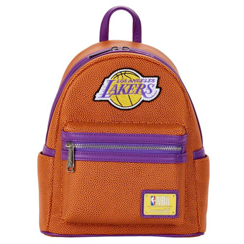 【Lounge Fly】NBA Los Angeles Lakers Logo Mini Backpack NBA Los Angeles Lakers Basketball Logo Mini Backpack | Loungefly