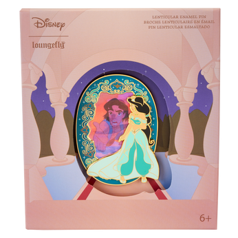 Aladdin Princess Series 3" Collector Box Lenticular Pin, Image 1