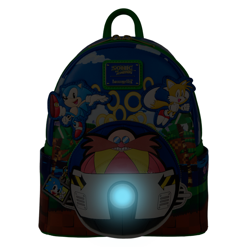 Sonic The Hedgehog Light Up Mini Backpack, , hi-res view 3