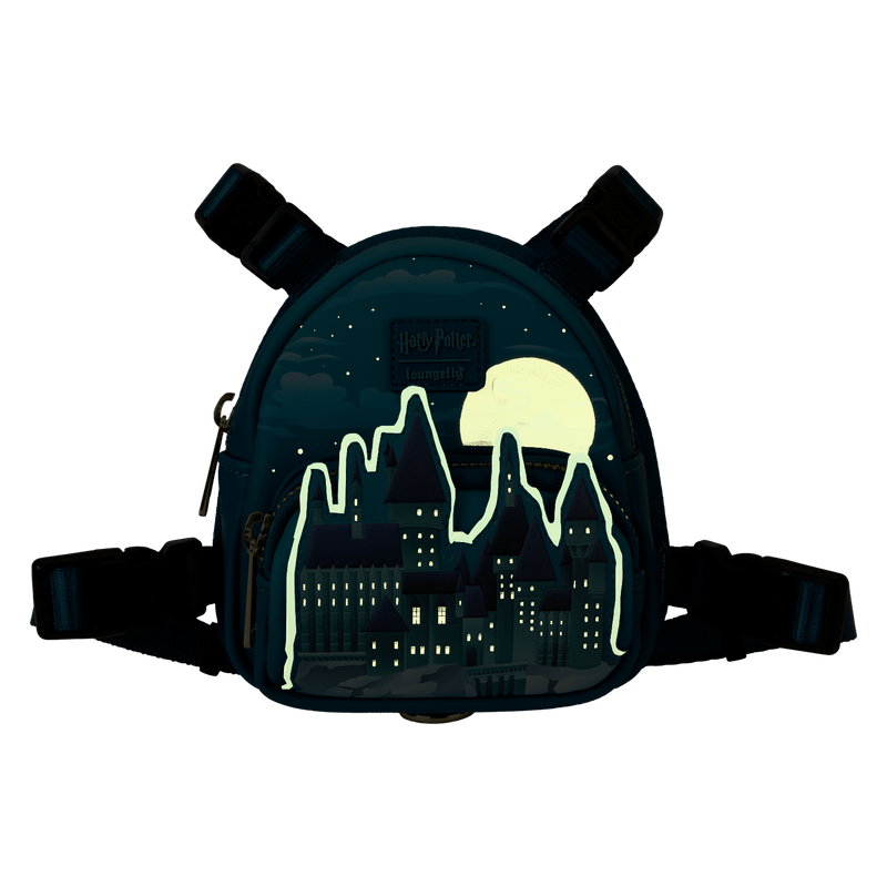 Harry Potter Hogwarts Castle Glow Mini Backpack Dog Harness, , hi-res view 3