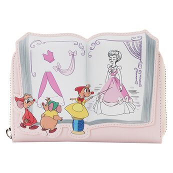 Exclusive - Cinderella Mice Dressmakers Zip Around Wallet, Image 1