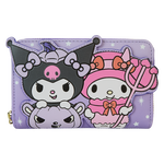 Sanrio Kuromi & My Melody Glow Zip Around Wallet, , hi-res view 1