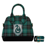 Harry Potter Slytherin Patch Varsity Plaid Crossbody Bag, , hi-res view 1