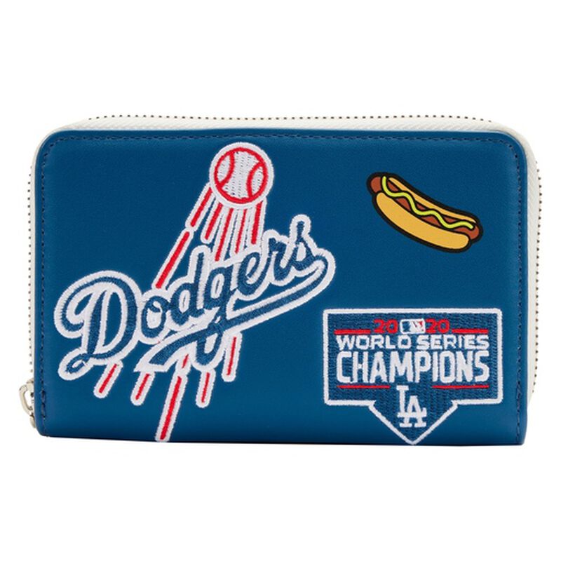 MLB LA Dodgers Patches Zip Around Wallet, , hi-res image number 1