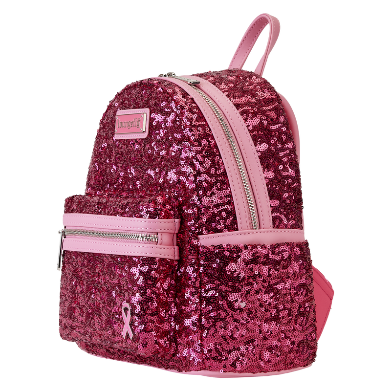 Breast Cancer Research Foundation Exclusive Pink Ribbon Sequin Mini Backpack