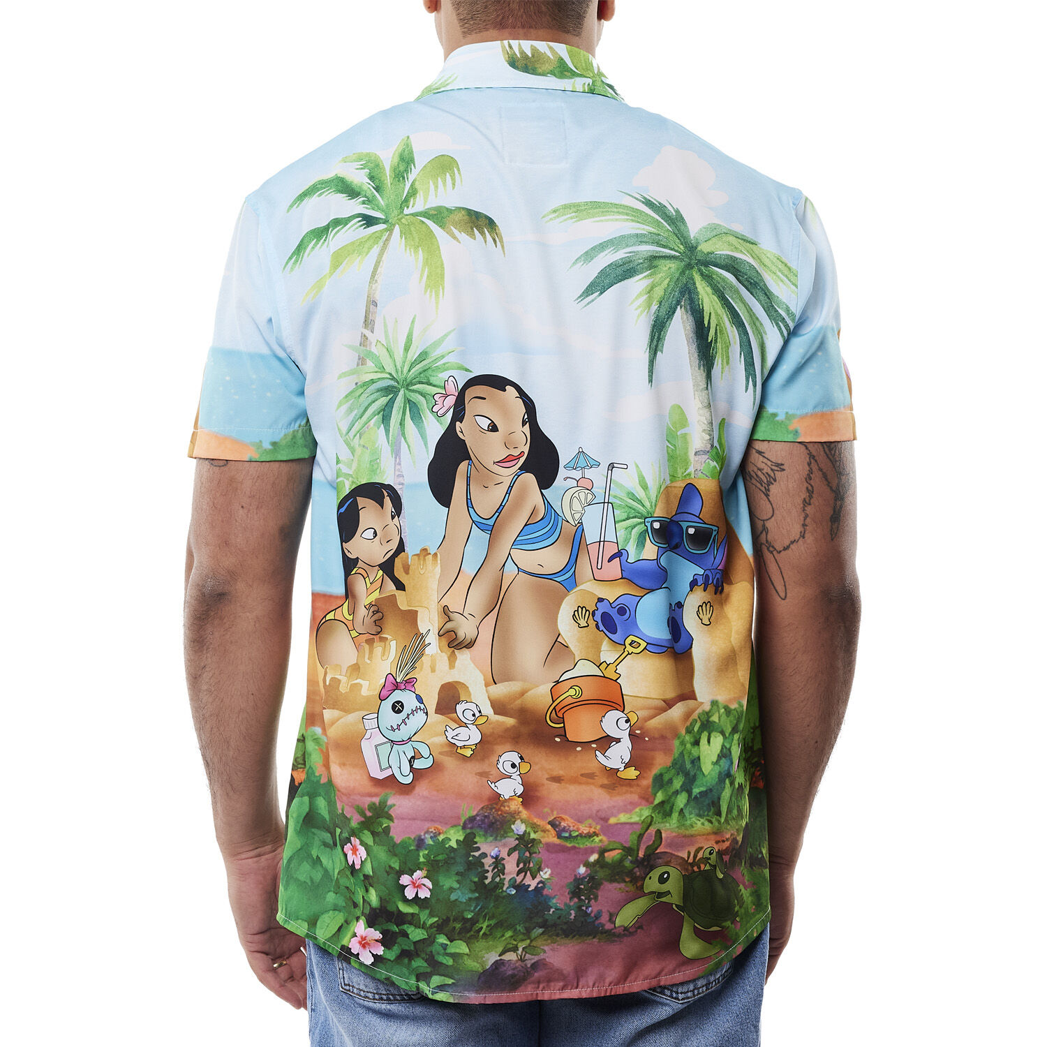 Lilo and stitch button discount up shirt