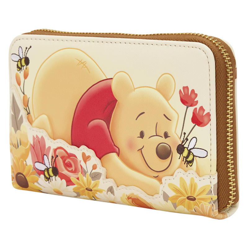 Winnie the Pooh Bees & Flowers Zip Around Wallet, , hi-res view 3